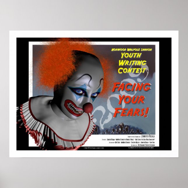 Poster du concours d'écriture jeunesse '09 Face à  (Devant)