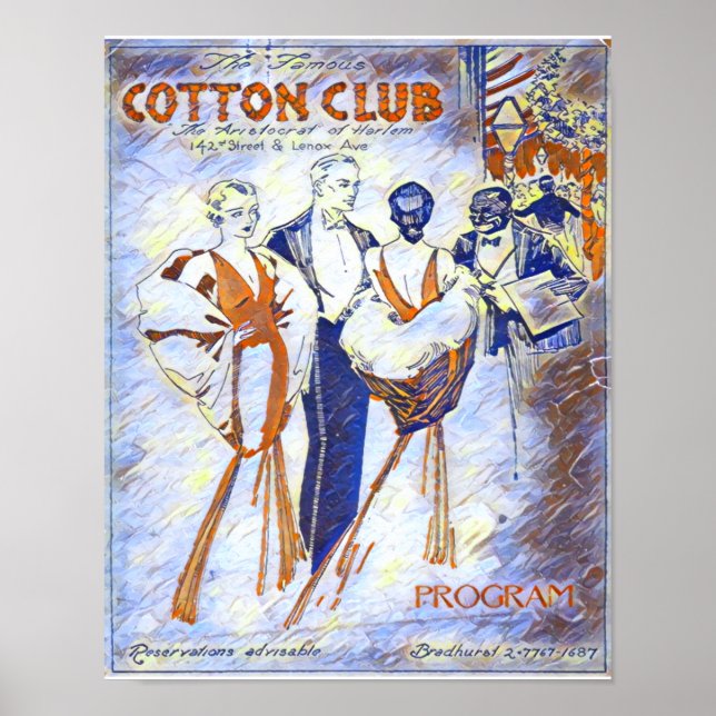 Poster du Cotton Club "L'Aristocrate de Harlem" (Devant)