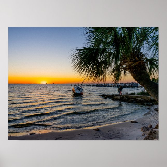 Poster du coucher de soleil de Floride (Devant)