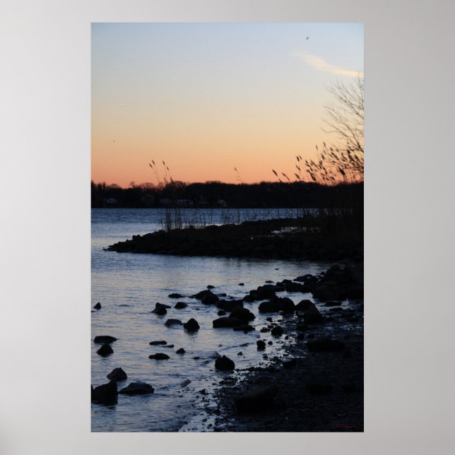 Poster du coucher de soleil de la baie 4017 (Devant)