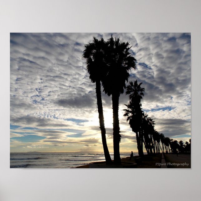 Poster du coucher de soleil de Ventura (Devant)