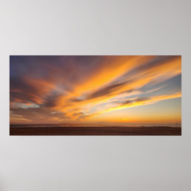 Poster du coucher du soleil (Devant)
