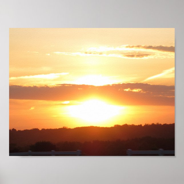 Poster du coucher du soleil (Devant)