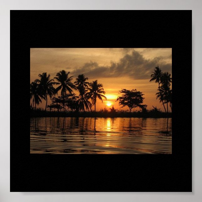 Poster du coucher du soleil (Devant)