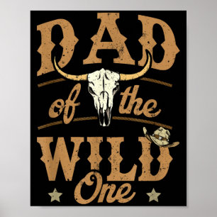Poster Du cow-boy sauvage western rodéo de papa