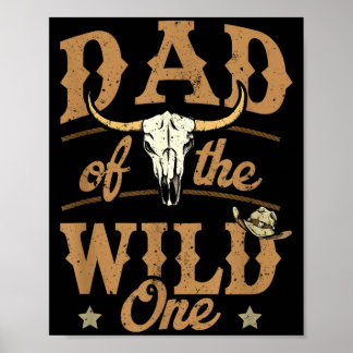 Poster Du cow-boy sauvage western rodéo de papa