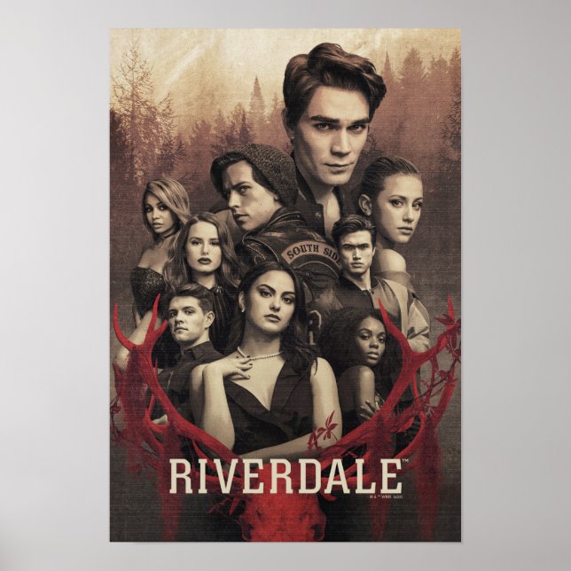 Poster du crâne de cerfs de Riverdale (Devant)