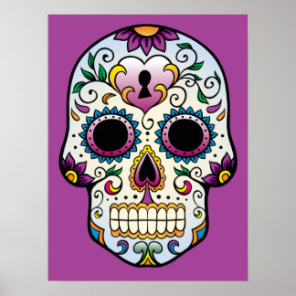 Poster du crâne de sucre