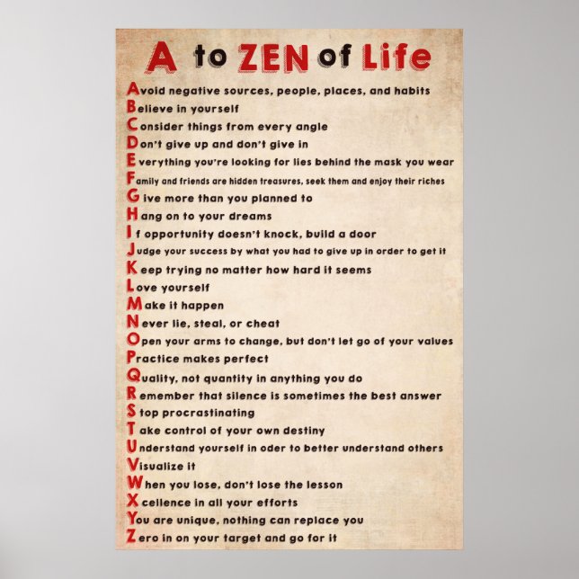 Poster du Dalaï Lama A au zen de la vie (Devant)
