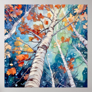 Poster du décor de la forêt de nuit