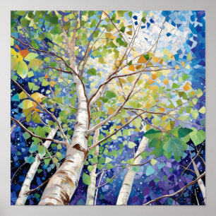 Poster du décor de la forêt de nuit