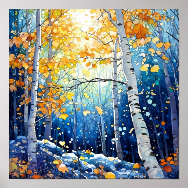 Poster du décor de la forêt de nuit (Devant)