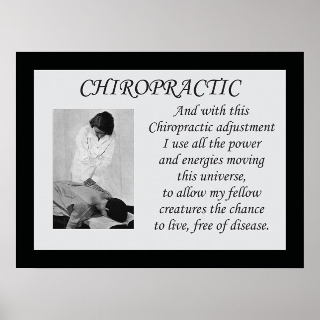 Poster du devis d'ajustement chiropratique (Devant)