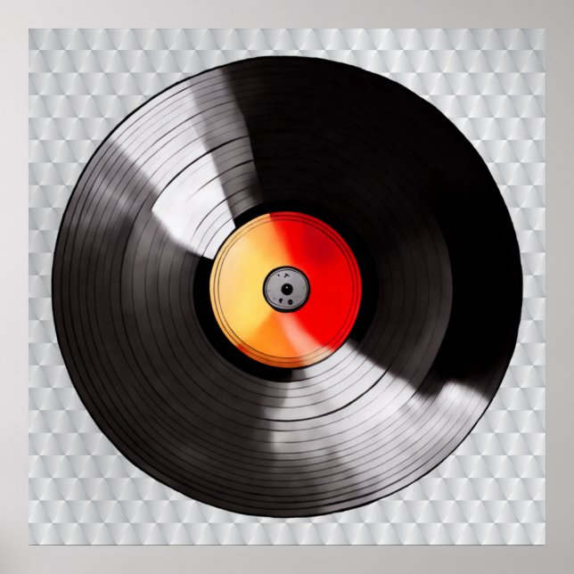 Poster du disque de vinyle (Devant)