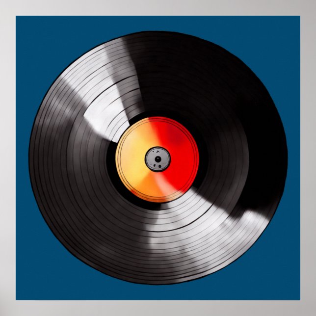 Poster du disque de vinyle (Devant)