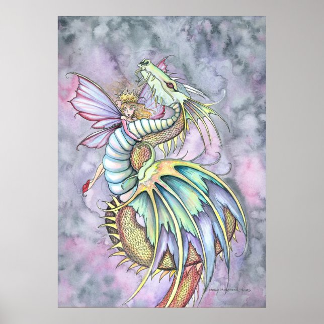 Poster du dragon de fée Imprimer par Molly Harriso (Devant)