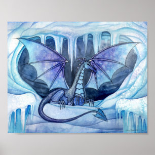 Poster du dragon de glace par Molly Harrison
