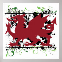 Poster du dragon gallois
