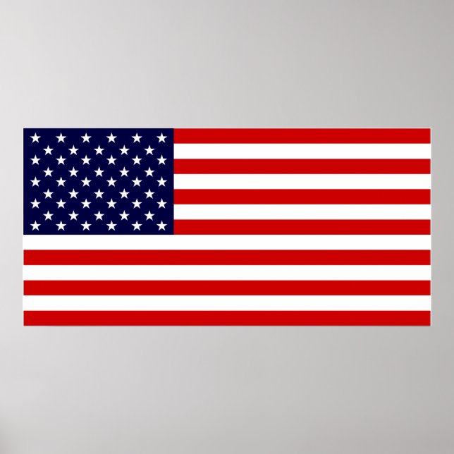 Poster du drapeau américain (Devant)