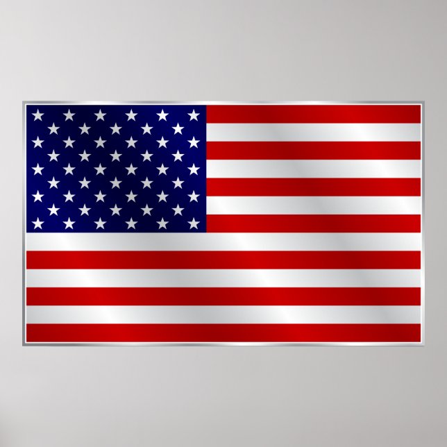 Poster du drapeau américain (Devant)