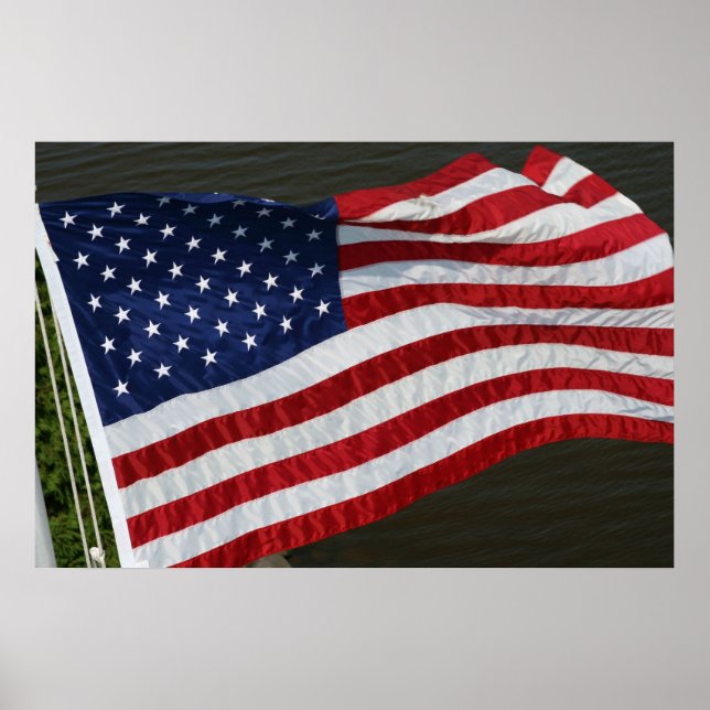 Poster du drapeau américain (Devant)