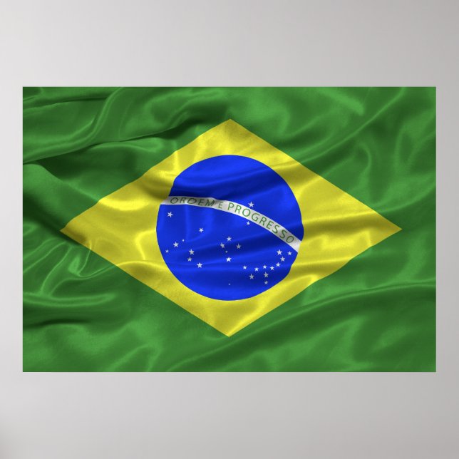 Poster du drapeau brésilien (Devant)