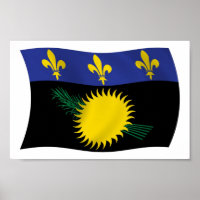 Poster du drapeau de la Guadeloupe Imprimer