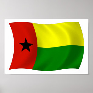 Poster du drapeau de la Guinée-Bissau