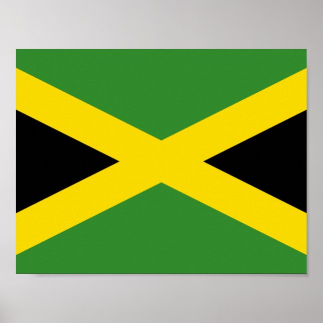 Poster du drapeau de la Jamaïque (Devant)