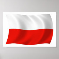 Poster du drapeau de la Pologne