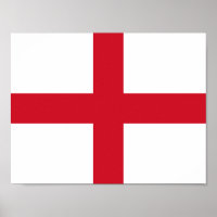 Poster du drapeau de l'Angleterre