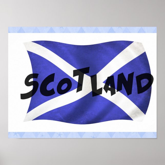 Poster du drapeau de l'Écosse (Devant)
