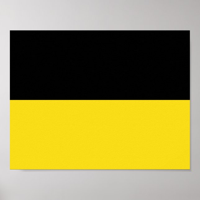 Poster du drapeau du Bade-Wurtemberg (Devant)