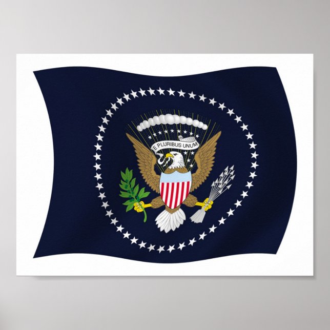 Poster du drapeau du sceau présidentiel américain  (Devant)