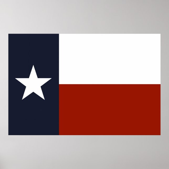 Poster du drapeau du Texas (Devant)