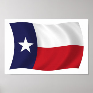 Poster du drapeau du Texas Imprimer