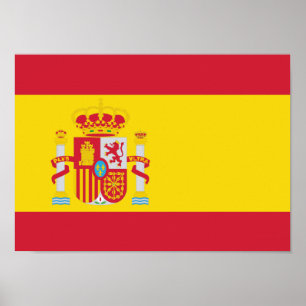 Poster du drapeau espagnol