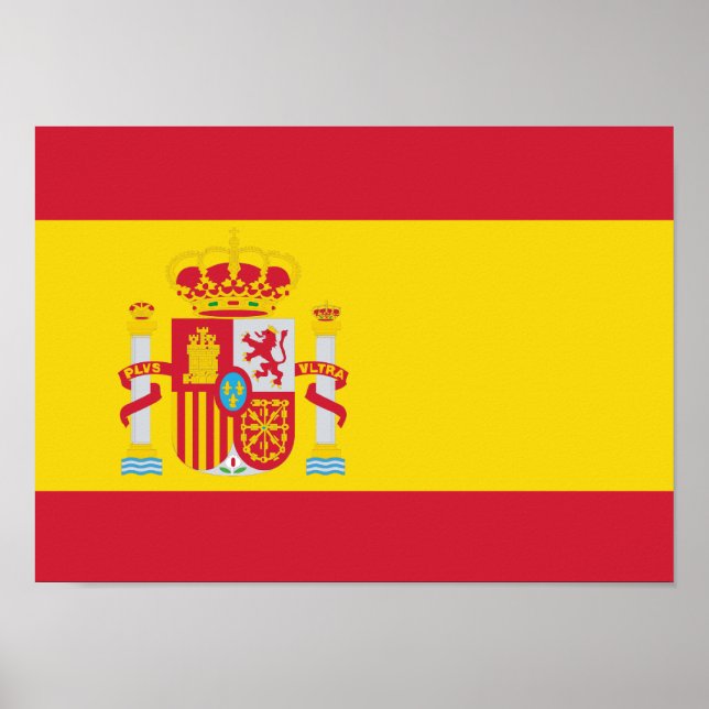 Poster du drapeau espagnol (Devant)
