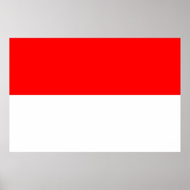 Poster du drapeau indonésien (Indonésie) (Devant)