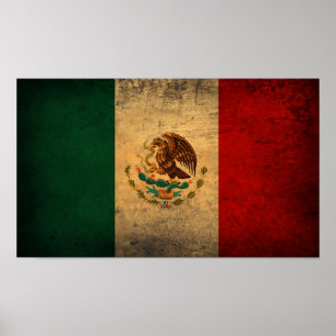 Poster du drapeau mexicain