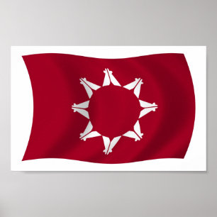 Poster du drapeau Oglala Lakota