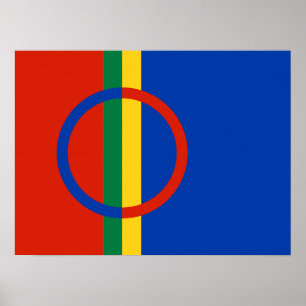 Poster du drapeau sami