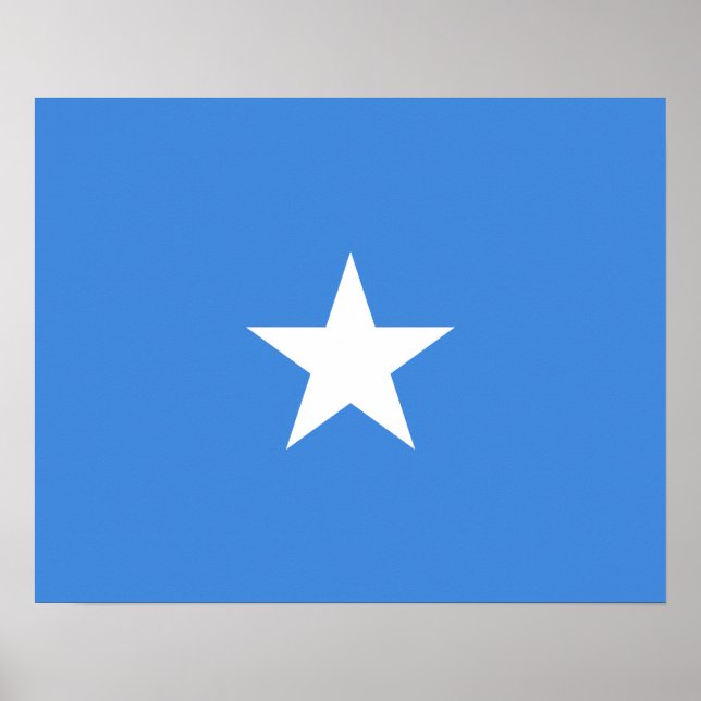 Poster du drapeau somalien (Devant)