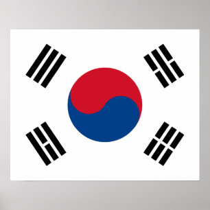 Poster du drapeau sud-coréen