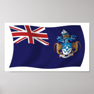 Poster du drapeau Tristan Da Cunha Imprimer