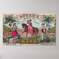 Poster du Étiquette de vin vintage