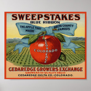 Poster du Étiquette Swestakes Fruit Crate