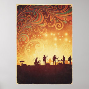 Poster du Festival de musique les années 70 psyché