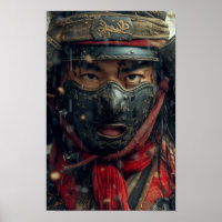 Poster du film d'horreur Samurai noir - Style goth