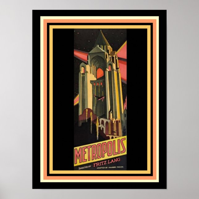 Poster du film Metropolis 12 x 16 (Devant)